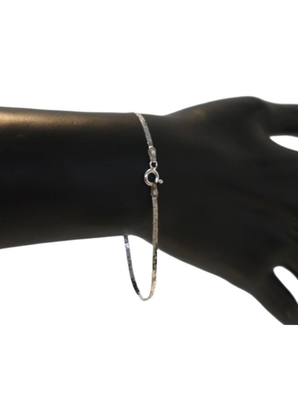 Vintage 925 Silver thin delicate bracelet 7" long made in Italy